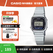 卡西歐（CASIO）小銀表情侶手表 時(shí)尚復(fù)古簡約小方塊數(shù)顯學(xué)生小表 送女生禮物禮品 LA670WD-1DF