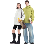 【京東直采】26春新款沖鋒衣外套男鳥(niǎo)家同款軟殼連帽戶(hù)外通勤夾克 珍珠白 L 【135-150斤】