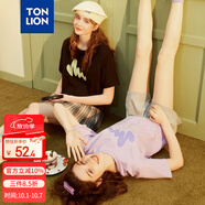 唐獅（TonLion）2025短袖T恤女半袖體恤chic寬松上衣