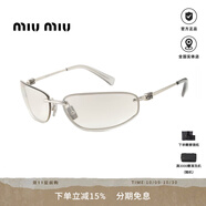 繆繆（MiuMiu）出游季墨鏡女時尚黑金logo板材貓眼太陽眼鏡女生禮物SMU11W SMUA50S-1BC8H1（個性吸睛）