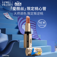 芭比波朗（Bobbi Brown）迪士尼愛麗絲限定純色奢金緞光唇膏#55叛逆桃Peach Paradox口紅