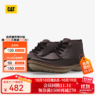 CAT卡特工裝靴男士馬丁靴防滑厚底戶外英倫風(fēng)牛皮靴子P725410N3EDC17 深褐 40
