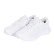 亞瑟士（ASICS）跑步鞋男士輕便舒適耐磨防滑白色網(wǎng)面簡(jiǎn)約透氣戶(hù)外公路運動(dòng)鞋 White × Gray 36