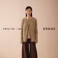 ERDOS×swaying聯(lián)名系列 V領(lǐng)系帶女士拉絨開(kāi)衫 冰沙綠 L 170/88A