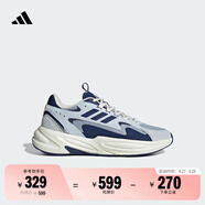 adidas「波波鞋」OZWAVE厚底休閑老爹鞋男女新款阿迪達(dá)斯輕運(yùn)動(dòng) 淺藍(lán)色/深藍(lán)色   43