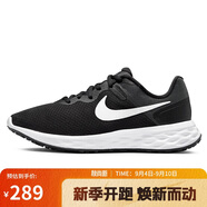 耐克NIKE女跑步鞋REVOLUTION6運動(dòng)鞋DC3729-003黑白36