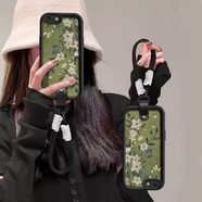 中掌柜適用適用蘋果6plus手機(jī)殼6新款青釉白花保護(hù)套防摔6s女6sPlusA1522/A1524硅膠SE第一代簡約少女iph JT278青釉白花-黑釘扣-黑白撞色 iPhone6sPlus