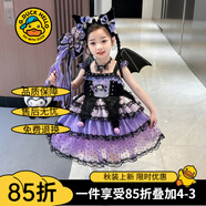 G.DUCKKIDS庫洛米衣服女童兒童連衣裙夏季洛麗塔公主裙生日裙子春秋圣誕服裝 吊帶裙子 夏季 130 建議身高120-130cm7-8歲