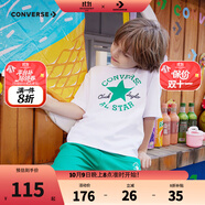 Converse匡威兒童裝男童t恤短袖短褲套裝夏季薄款女童夏裝中大童運(yùn)動(dòng)2件套 G139深薄荷 150 /72 【建議身高140-152cm】