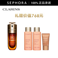 嬌韻詩(shī)（CLARINS）雙萃煥活修護精華露（黃金雙萃）緊致彈潤細膩肌膚 75ml-輕盈版套組C