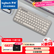 羅技（Logitech）時(shí)尚系列 K380 鍵盤(pán) 藍牙辦公鍵盤(pán) 無(wú)線(xiàn)鍵盤(pán) 女友 便攜超薄鍵盤(pán) 筆記本鍵盤(pán) 煙云灰