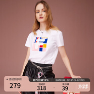 FILA 斐樂女裝官方女士短袖T恤夏季休閑運(yùn)動內(nèi)搭t恤運(yùn)動上衣 標(biāo)準(zhǔn)白-F11W118151F XL （175/92A/XL）