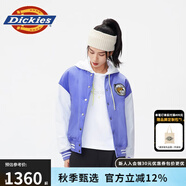 dickies夾克外套女時尚百搭棒球服運(yùn)動休閑夾克情侶款10804 淺紫色 S