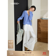 闊色（kuose）白色裙褲松弛寬松闊腿休閑褲女2025秋季新款直筒高腰長褲子 白色 M /M