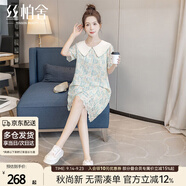 絲柏舍娃娃領(lǐng)連衣裙2025夏裝新款女裝蕾絲設(shè)計(jì)寬松腰氣質(zhì)短裙