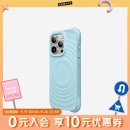 CASETIFY 純色波漾手機(jī)殼 MagSafe兼容 硅膠手機(jī)殼 適用于蘋果iPhone17/16/15 Air/Plus/Pro/Max手機(jī)保護(hù)殼 云水藍(lán)Magsafe iPhone 14 Pro
