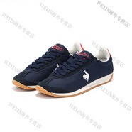 樂(lè )卡克（Le coq sportif）樂(lè )卡克法國公雞男鞋女鞋復古情侶阿甘鞋春 藏青色 尺碼偏小拍大一碼 40 255