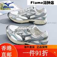 美津濃（MIZUNO）男鞋女鞋夏季網(wǎng)面透氣運(yùn)動(dòng)鞋speed2k緩震防滑復(fù)古跑鞋休閑 D1GH2229-21白/幻銀 內(nèi)長(zhǎng)225mm 36