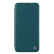 耐爾金耐爾金蘋(píng)果iphone15promax皮套iphone14plus手機套蘋(píng)果13pro翻蓋套鏡頭蓋推拉氣囊防摔軟邊全包卡 素皮紋淺黛青秦皮套II代 iPhone15Pro