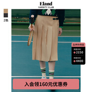 ELAND衣戀氣質(zhì)A字型長款百褶裙 卡其色(35)Beige S 160