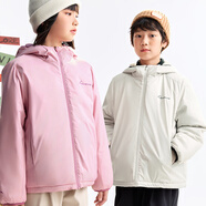 安奈兒童裝男女童短款棉衣2025冬新款 松木灰 170