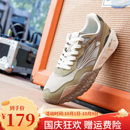 361°酥餅2.0 361男鞋運動(dòng)鞋2025夏季復古百搭休閑老爹鞋透氣阿甘鞋男 耐久灰/茶梗綠 42