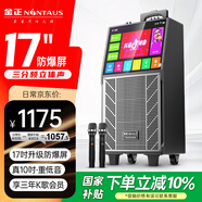 金正家庭ktv音響套裝 戶(hù)外便攜廣場(chǎng)舞音響功放一體機帶顯示屏k歌專(zhuān)用 ktv唱歌神器家用一體機 N16-B