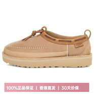 UGGTasman Crafted 絨面 短筒 雪地靴 男女同款 棕色 棕色 37