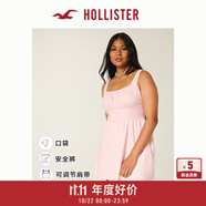 HOLLISTER25秋季款辣妹甜美棉質(zhì)蕾絲裝飾連衣裙女裝359-5334 粉色 XXS (160/80A)標準版