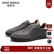 報(bào)喜鳥(niǎo)休閑板鞋男鞋秋季新款男士休閑時(shí)尚板鞋反絨百搭鞋子青年系帶板鞋 灰色 尺碼推薦:建議選比運(yùn)動(dòng)鞋小一碼購(gòu)買(mǎi) 39
