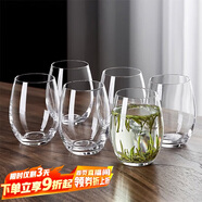 青蘋果玻璃杯家用待客杯子喝水綠茶杯果汁牛奶啤酒杯440ml茶水杯六只裝