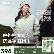 蕉下（beneunder）氣絨外套女夾克保暖中暖可機洗戶(hù)外棉服CL004薄灰綠S