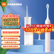 小米（MI） 米家電動(dòng)沖牙器2 家用洗牙器美牙儀 牙齒沖洗器清潔器 口腔護理  3檔模式 專(zhuān)業(yè)微氣泡噴嘴長(cháng)續航 米家電動(dòng)沖牙器2+粉色掃振電動(dòng)牙刷套裝