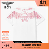 BOY LONDON潮牌短袖中性風夏季時尚高街朋克黑色T恤N01031 白色 S