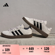 adidas「面包鞋」GRAND COURT BASE 00s休閑低幫板鞋男女阿迪達斯   灰色/黑色/醬紫   41