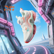 安踏（ANTA）兒童運(yùn)動(dòng)鞋女大童跑步鞋25年秋季旋鈕扣緩震UFO 7.0氣囊跑鞋 【革面】黑/安踏白N-2 35