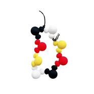 晗暢手機掛墜CASE一比一Minini游園會(huì )手機鏈可愛(ài)卡通硅膠串珠便攜手機 米奇鏈(長(cháng))