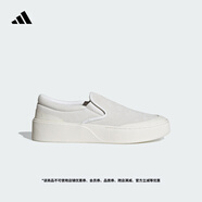 adidas FOS系列LABCOURT LIGHT SLIP-ON一腳蹬厚底板鞋阿迪達(dá)斯   晶白/亮白/深灰   42