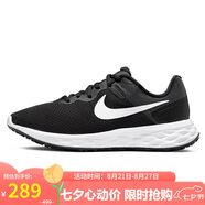 耐克NIKE女跑步鞋REVOLUTION6運動(dòng)鞋DC3729-003黑白36