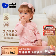 迷你巴拉【植物芯】巴拉兒童純棉家居服套裝男女童寶寶透氣睡衣褲2025新款 紅白色調(diào)00361（A類100%棉） 80 cm 【9-12個(gè)月】
