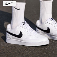 耐克（NIKE）艦店官方艦店男鞋 2025秋季新款運(yùn)動(dòng)鞋舒適滑板鞋低幫透氣休閑鞋 100/經(jīng)典黑白/曬圖退10 42.5 碼 內(nèi)長(zhǎng)265mm