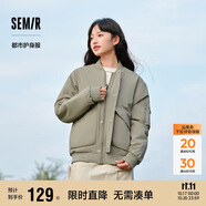 森馬棉服男防水防油防污防風(fēng)冬裝厚飛行員棒球領(lǐng)夾克109724112101