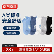 京東京造 兒童襪子夏季薄款男童短筒棉襪6-12歲開學(xué)中大童18-20CM