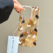 潮芭麗金棕哈基米適用16蘋(píng)果15promax手機殼iphone13141211紅米k70小米 關(guān)注店鋪【全店第二件5折貨到返】光油漩渦-復古金棕 OPPO Find X6