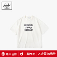 Herschel加拿大赫行 休閑運動圓領(lǐng)字母印花短袖T恤中性 經(jīng)典白色 XS
