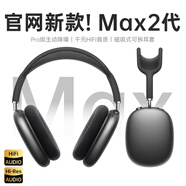 迎歐【華強北頂配版Max】適配蘋果頭戴式華強北藍牙耳機主動降噪iPhone15/14/13超長續(xù)航無線高音質(zhì)【鈦黑色】6麥主動降噪丨100%全功能