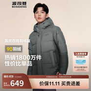 波司登冬季羽絨服男短款連帽加厚新國(guó)標(biāo)90絨商場(chǎng)同款百搭外套
