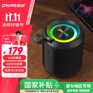 雷登（OHAYO）【國(guó)家補(bǔ)貼】X3音響藍(lán)牙音箱大喇叭環(huán)繞40W大功率音量超重低音炮戶外防水便攜式迷你小鋼炮可插U盤