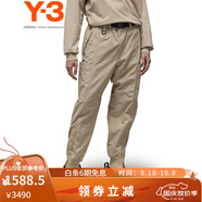 Y-3【 開學(xué)季】y3CRK NYL CUF PNT男士休閑束口薄款工裝褲50IV8024 米白色 M
