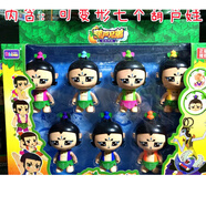 迪拉寶葫蘆娃玩具套裝7個(gè)葫蘆娃公仔帶妖怪組合葫蘆兄弟可變形玩具 七個(gè)葫蘆娃可變形